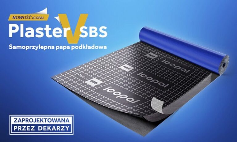 Samoprzylepna papa podkładowa Plaster V SBS – nowość marki Icopal