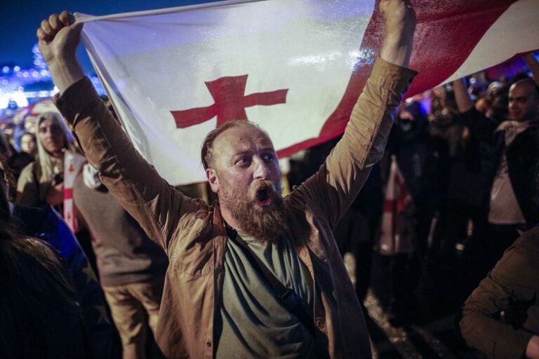 Protesty w Gruzji. Sobotnia demonstracja w Tbilisi była „największą w historii”