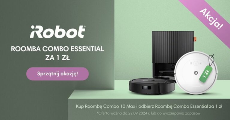 Wystartowała akcja marki iRobot. Drugiego robota otrzymasz za złotówkę!