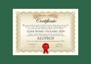 Aluprof z kolejnym sukcesem branzowym firma 16 raz z rzedu ogloszona liderem rynku stolarki w segmencie systemoacutew roletowychnbsp i aluminiowy c490abc.jpg