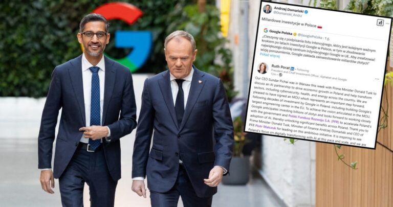 Google zainwestuje w Polsce. Kolejny głos o „miliardach złotych”