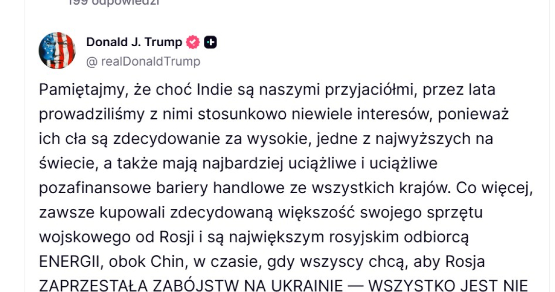 Kolejny Kraj Dotknity Cami Trumpa Kara Za Zakup Rosyjskiej Broni I Energii 6d40a01, NEWSFIN