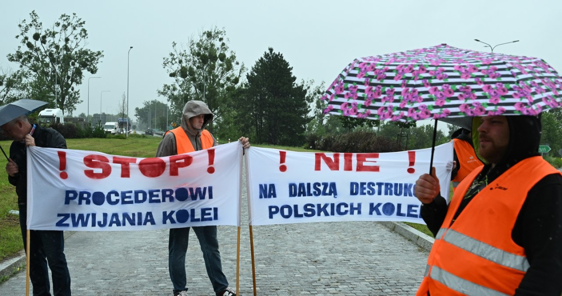 Protest Kolejarzy W Caej Polsce Walcz Nie Tylko O Miejsca Pracy 3d90a17, NEWSFIN
