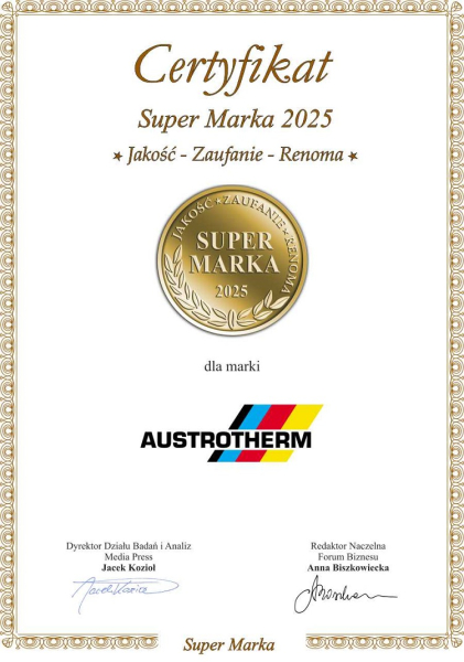 Austrotherm: marka, której można zaufać Austrotherm Mark Godn Zaufania 47722d2, NEWSFIN
