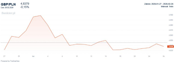 Kursy walut, 26 lutego 2026: frank silny, złoty bez zmian 11