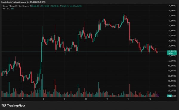 Bitcoin spada poniżej 71 000 dolarów w związku z planem Trumpa zablokowania Cieśniny Ormuz 5
