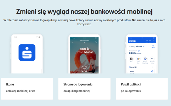 Czerwień oddaje pole błękitowi. Santander przechodzi gruntowną transformację w Erste Bank Polska. 11