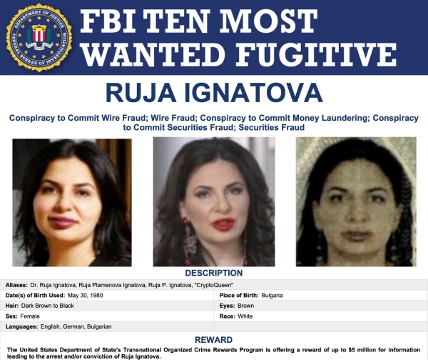 FBI poszukiwało: Ruzha Ignatova