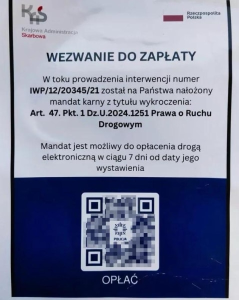 KAS alarmuje kierowców. Podrobione żądania opłat lądują na szybach. 5 KAS alarmuje kierowców. Podrobione żądania opłat lądują na szybach. 3