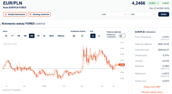 Euro napotyka bariery techniczne. Banki centralne interweniują. 4